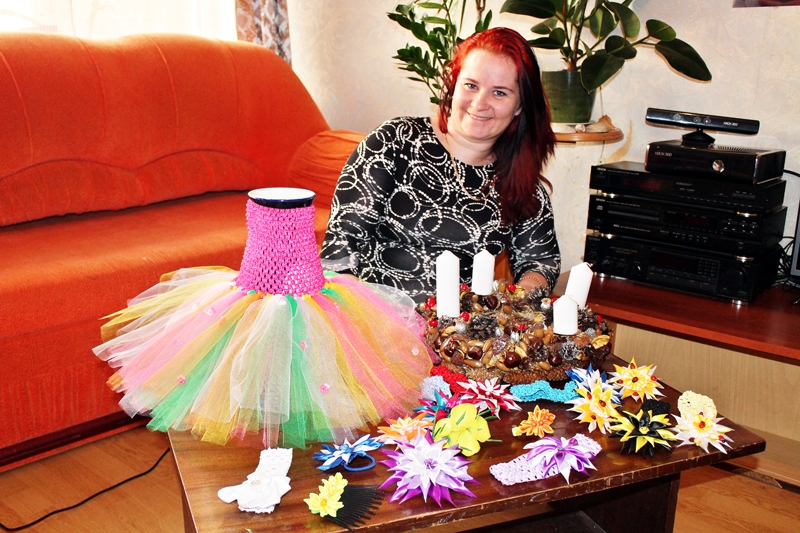 Lelde Baltruma un viņas darinājumi.
Autors: no personīgā albuma