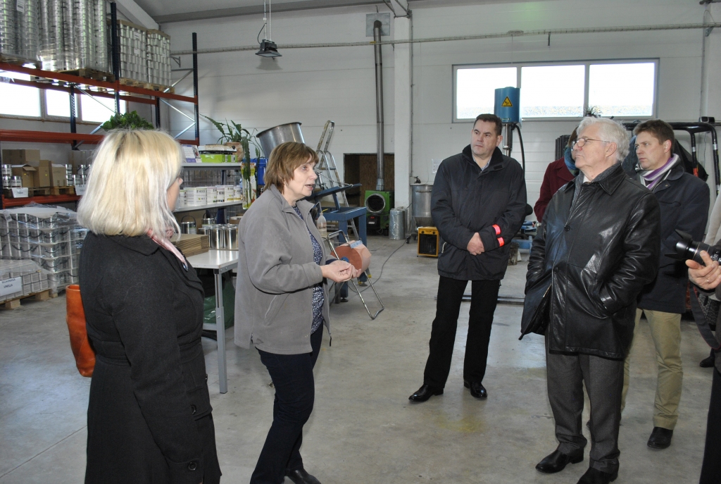 Lineļļas krāsu «PaintEco» ražotnē par dabiskajiem produktiem aizraujoši stāstīja Aina Savicka.
Autors: Ivars Bogdanovs