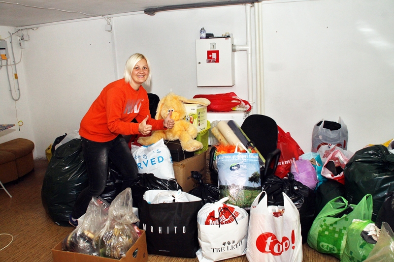 Kitija Kizne priecājas par baušķenieku atsaucību. 
Autors: Uldis Varnevičs