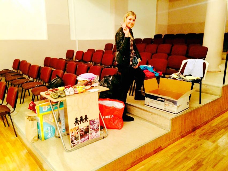 Kitija Kizne priecājas par baušķenieku atsaucību. 
Autors: Uldis Varnevičs