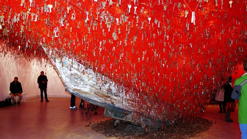 Japānas ekspozīcija ar laimes atslēdziņām.
Autors: Anda Sproģe