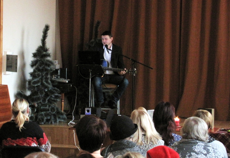 Ar mūziku Ziemassvētku noskaņu radīja Gatis Zotovs.
Autors: Inese Sprance