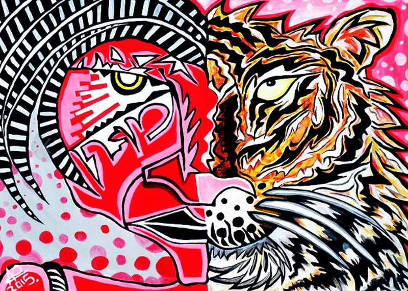 Alvja Mačukāna glezna «Divas puses».
Autors: no A. Mačukāna albuma. 