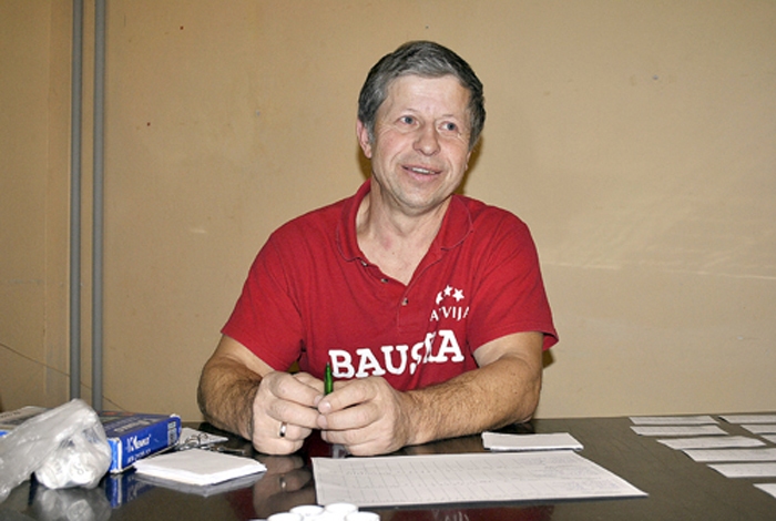 Novusa sacensību organizators Aldis Pavilons. 
Autors: no «Bauskas Dzīves» arhīva