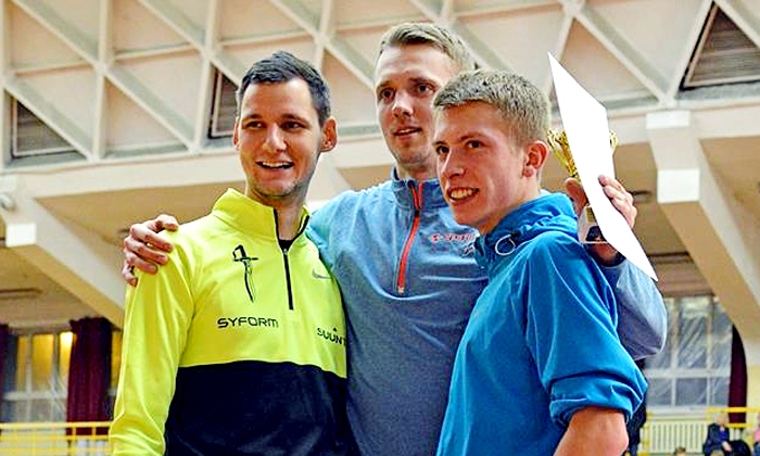 Jānis Baltušs (vidū) izcīnīja divas zelta medaļas. 
Autors: Kārlis Pakārklis