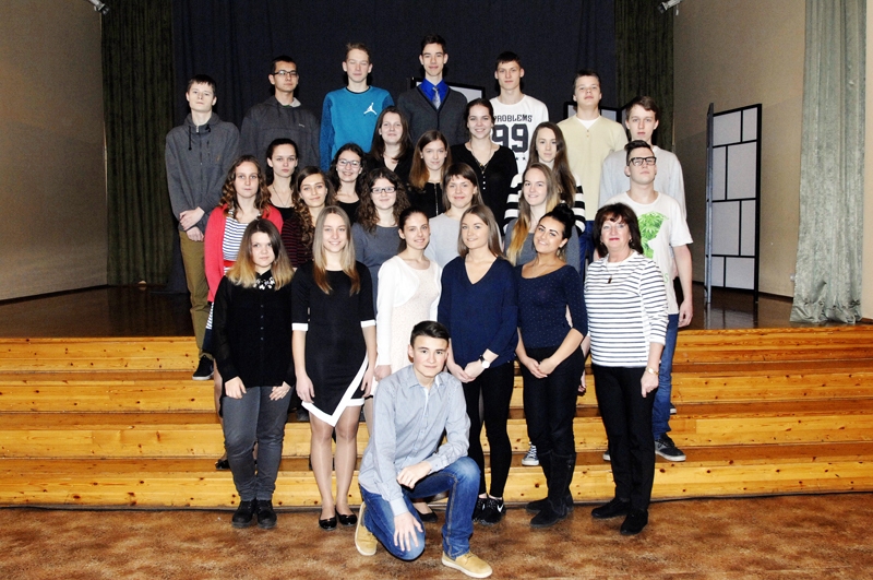 Iecavas vidusskolas 9.a klase ar audzinātāju Militu Pīlādzi.
Autors: Ivars Bogdanovs