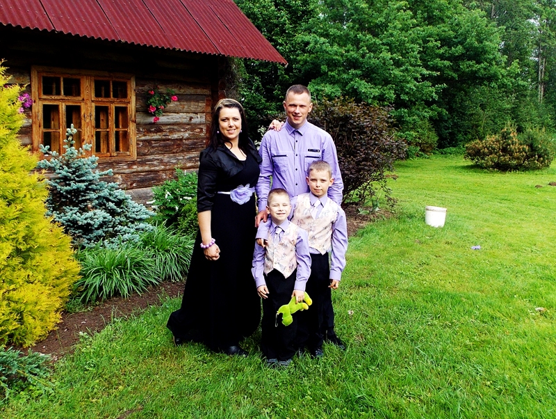 Straumaņu ģimene: Antra, Māris, Markuss un Ralfs Rūdis.
Autors: no ģimenes albuma