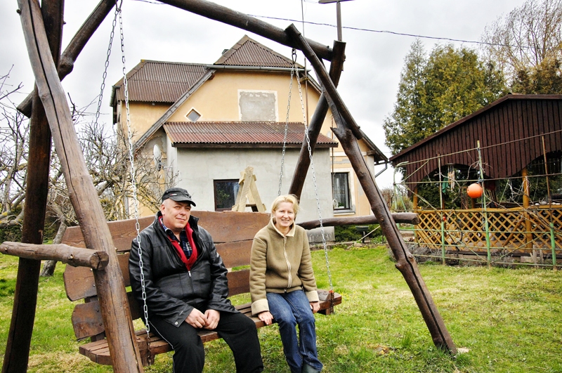 Valija un Anatolijs Pičugini tuvākā nākotnē cer piešķirt mājas fasādei jaunas krāsas.
Autors: Ivars Bogdanovs
