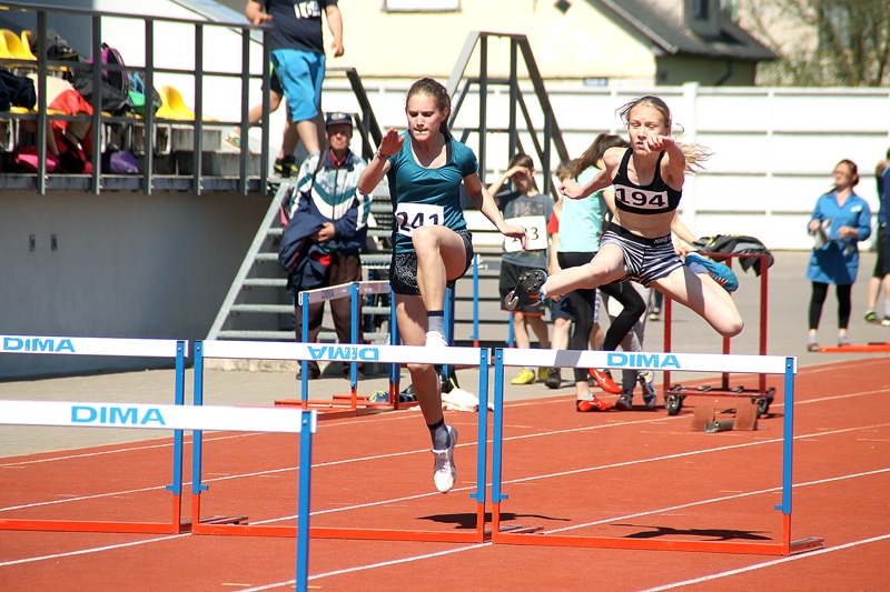 Gerda Kerija Dreimane (194. numurs) no Bauskas pilsētas pamatskolas izcīnīja divas sudraba medaļas. 
Autors: Uldis Varnevičs