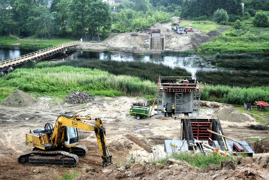 Būvlaukumā Mūsas krastā.
Autors: Ivars Bogdanovs