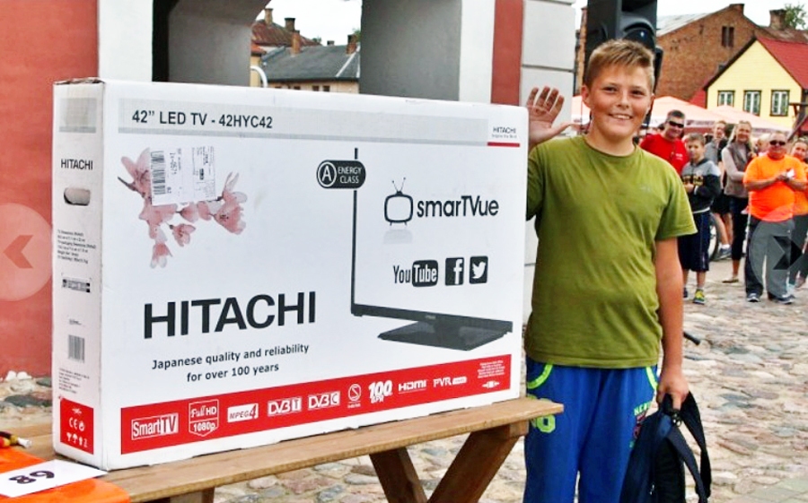 Normunds Indāns pagājušajā gadā velobraucienā ieguva galveno balvu – televizoru.
Autors: no «Bauskas Dzīves» arhīva. 