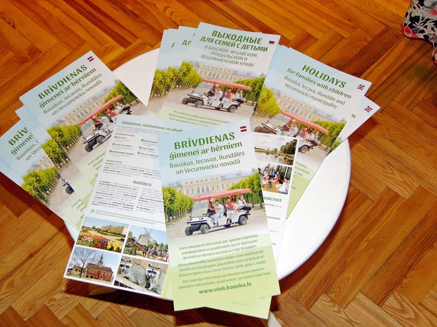 Jaunais buklets iepazīstina ar tūrisma iespējām ģimenēm. 
Autors: Vilnis Auzāns