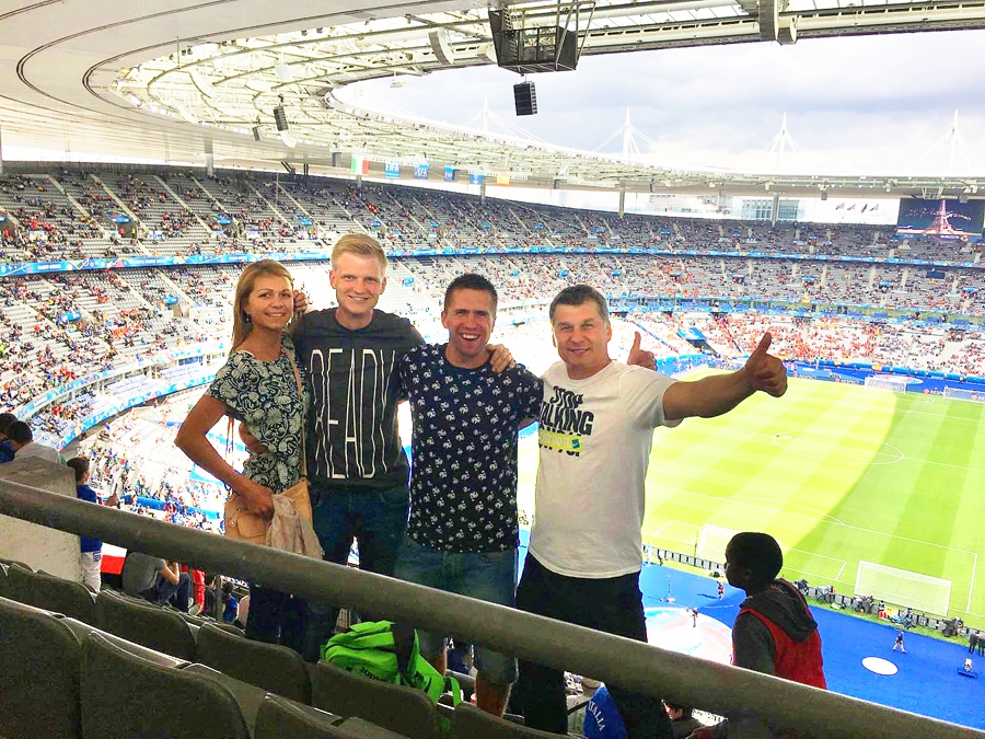 Ceļojuma galamērķis – «Stade de France» stadions – sasniegts.
Autors: no personiskā albuma.