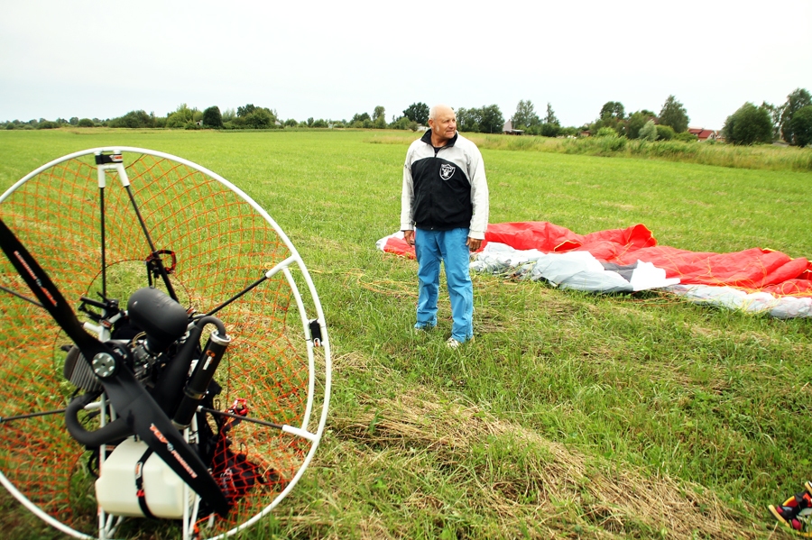 Alberts Dūra ar lidojumiem debesīs aizraujas jau vairāk nekā 15 gadus.
Autors: Uldis Varnevičs