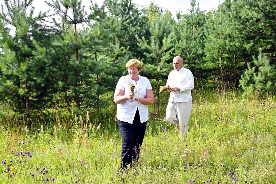 Aelita un Juris Batņas pļavā «draudzējas» ar augiem.
Autors: Ivars Bogdanovs