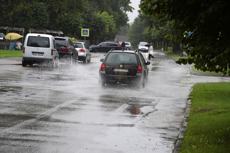 Visvairāk nokrišņu Zemgales reģionā nolijis Bauskā.
Autors: Ivars Bogdanovs