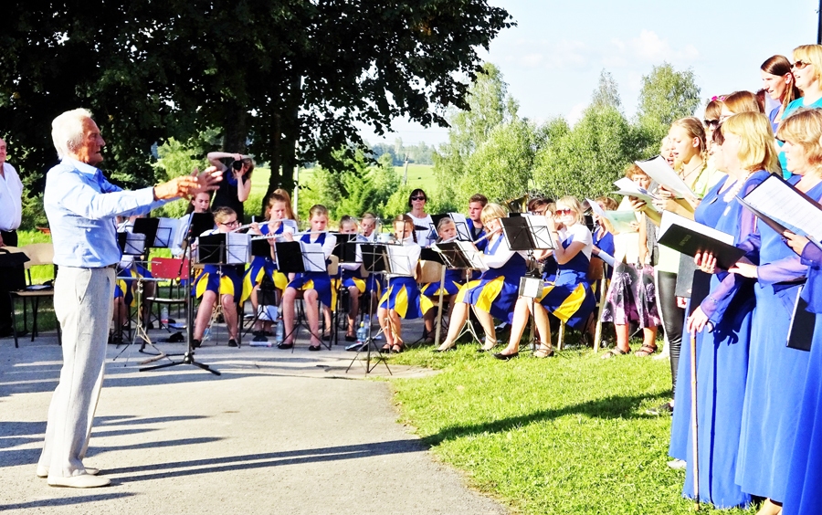 Gido Kokars kopkora priekšā stājās arī jubilejas reizē.
Autors: Inga Muižniece