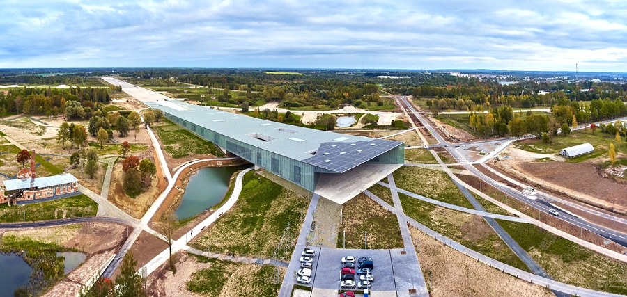 Igaunijas Tautas muzejs no putna lidojuma. 
Autors: no droonpillodi.ee