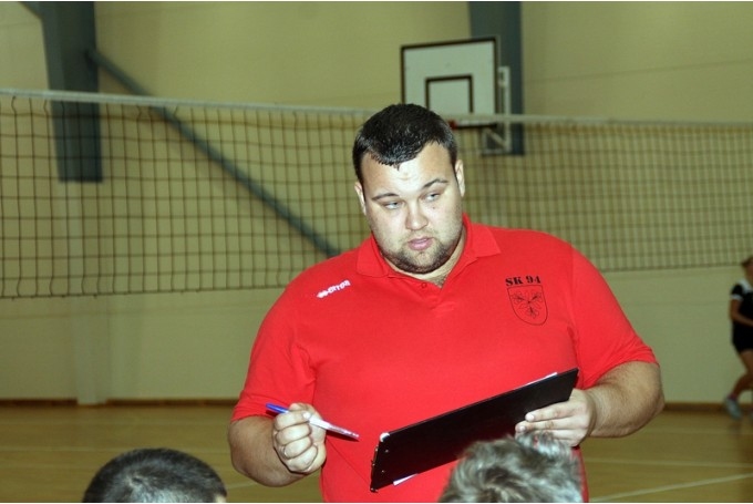 Vecumnieku komandas galvenais treneris Jānis Plūme.
Autors: no «Bauskas Dzīves» arhīva