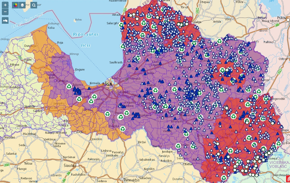 Āfrikas cūku mēra izplatība redzama PVD interaktīvajā kartē.