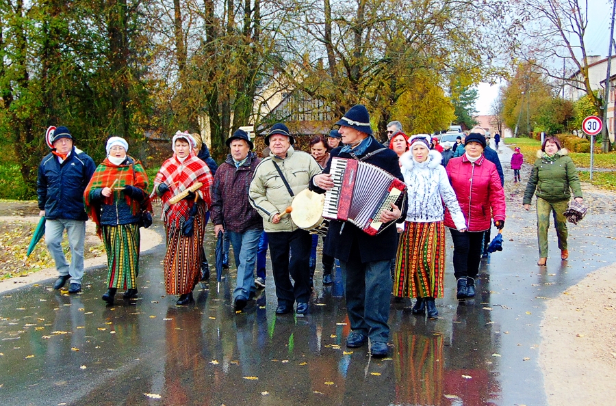 
Folkloras kopa «Dreņģeri» pārbauda, cik gluds un izturīgs uzklāts asfalts Doktorāta ielā Mežotnē. Līdz ar folkloristiem un vietējiem iedzīvotājiem gājienā dodas būvnieki, pašvaldības amatpersonas un administrācijas darbinieki.
Autors: Vilnis Auzāns