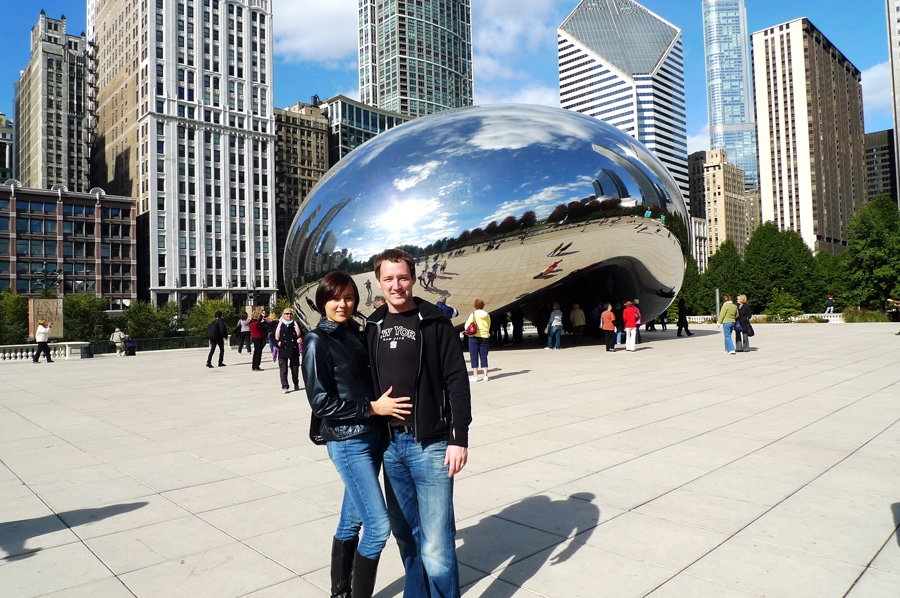 Čikāgā Kristaps kopā ar sievu Santu ASV karjeras posma laikā.
Autors: no personiskā albuma.