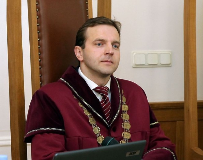 Satversmes tiesas (ST) priekšsēdētājs Aldis Laviņš.
Autors: LETA