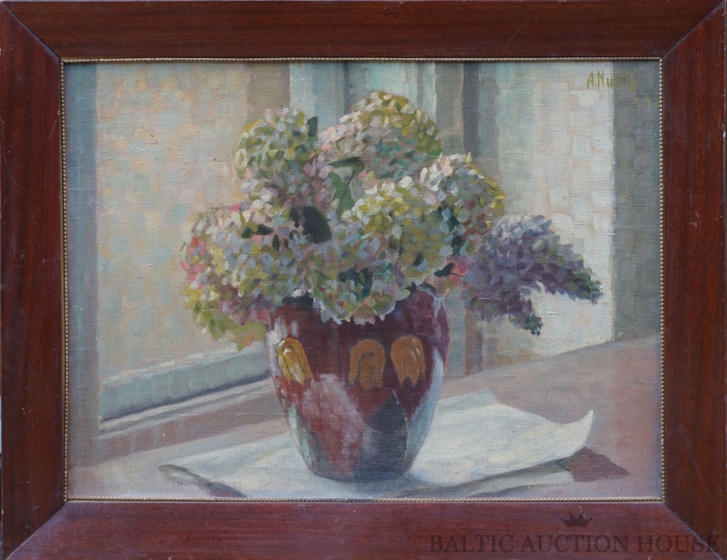 Arnolda Nulīša glezna «Klusā daba».
Autors: izsoles.plmm.lv