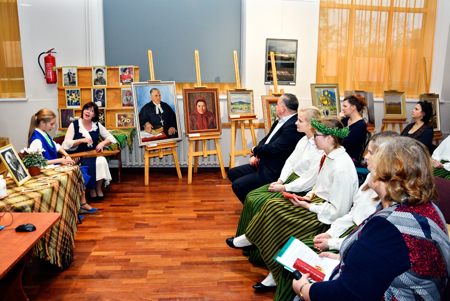 Arnolda Nulīša 120 gadu jubilejai veltītajā sarīkojumā Bauskas kultūras centrā.
Autors: Ivars Bogdanovs