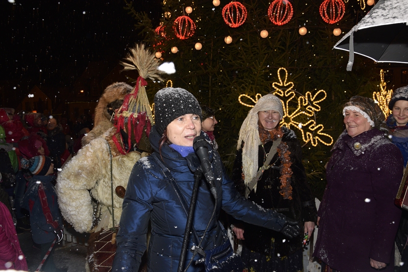 Lampiņas eglē svinīgi iededza Bauskas novada domes deputāte Inita Nagņibeda.
Autors: Ivars Bogdanovs