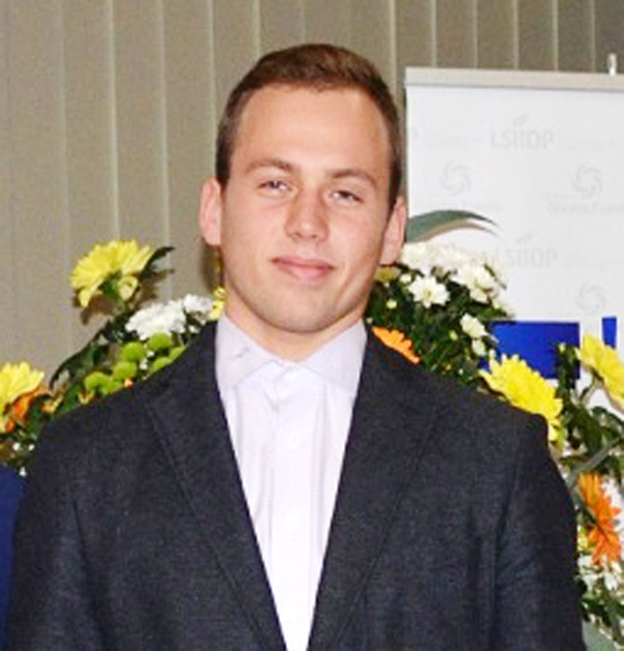 Kristaps Jaunpujens-Pujens saņēma balvu par augstiem sasniegumiem jaunatnes sportā.
Autors: no sportaskolas.lv. 