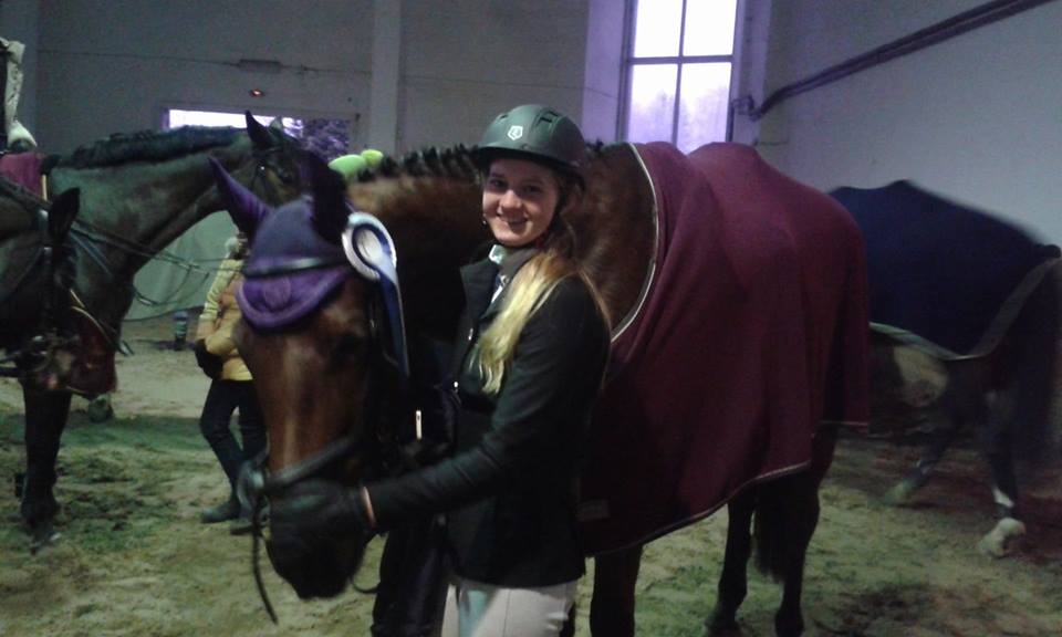 Elizabete Griķe ar Ledionu uzvarēja ziemas sacensībās konkurā Kleistos. 
Autors: No albuma.