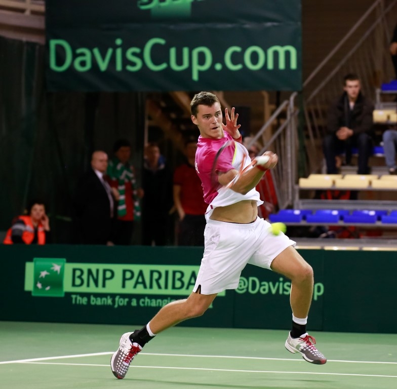 Mārtiņš Podžus jau vairākus gadus ir starp Latvijas tenisa izlases līderiem. 
Autors: No Latvijas Tenisa savienības albuma