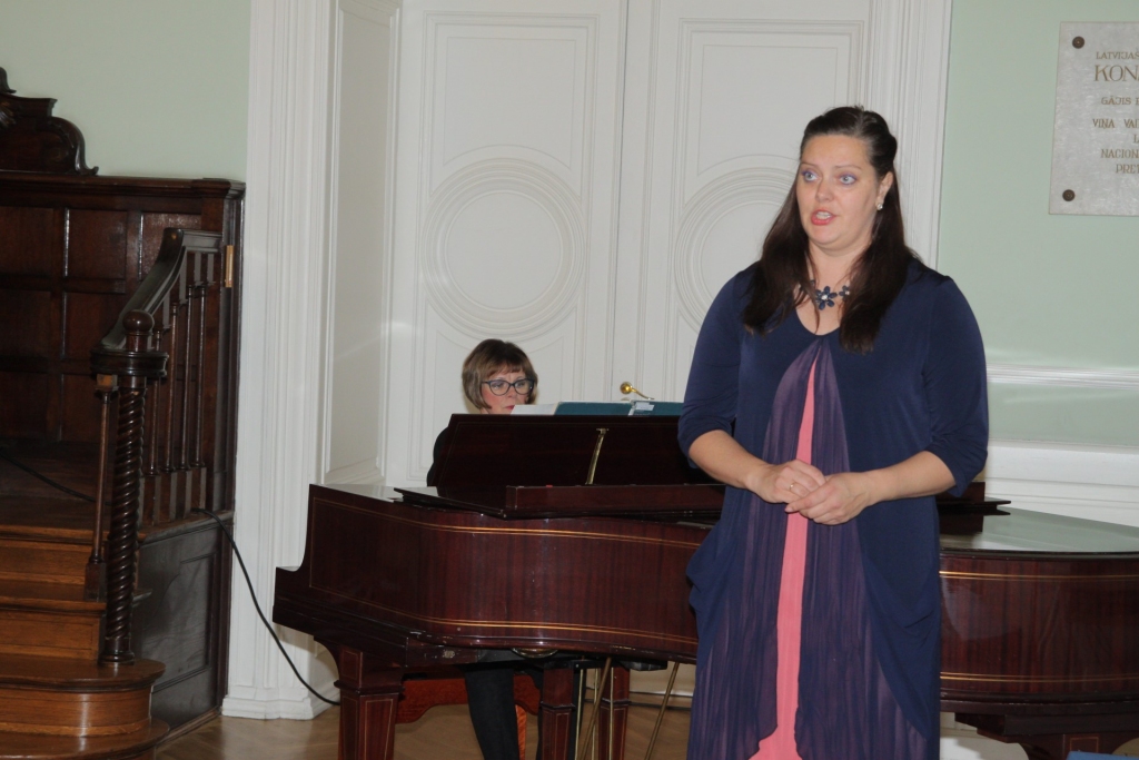 Jāzepa Vītola Latvijas Mūzikas akadēmijas docētāja, Latvijas Nacionālās operas un baleta soliste Aira Rurāne.
Autors: lu.lv