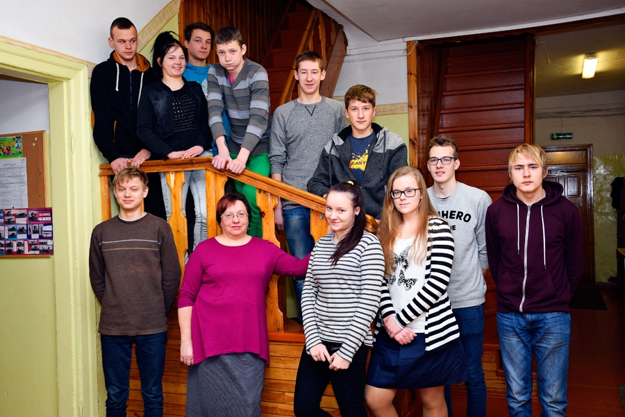 9. klase kopā ar audzinātāju Māru Slapiņu.
Autors: Ivars Bogdanovs