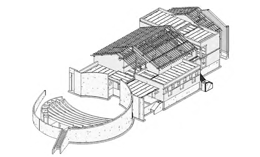 Rundāles multifunkcionālā centra makets.
Autors: no rundale.lv.
