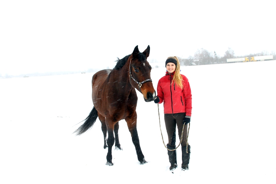 Elizabete Griķe ar ķēvi Adellu. 
Autors: Uldis Varnevičs