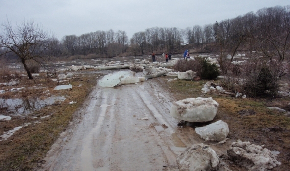 23. februārī Lielupē pie Mežotnes bija izveidojies ledus sastrēgums.
Autors: meteo.lv