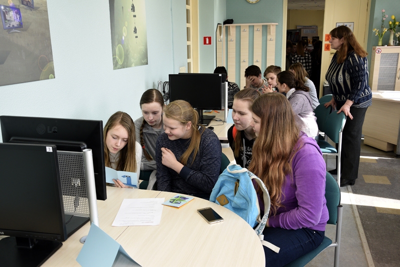 Mežgaļu pamatskolas 7. klases skolēni bija izveidojuši divas komandas.
Autors: Ivars Bogdanovs