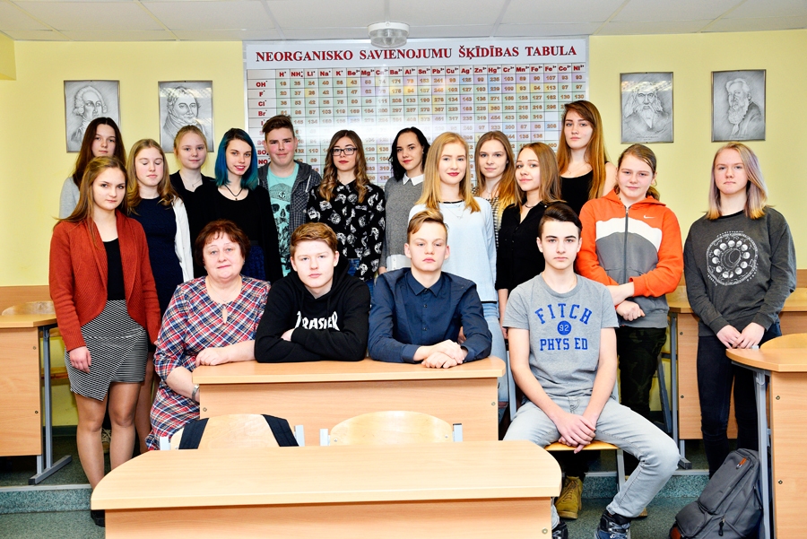 Iecavas vidusskolas 9.a klase ar audzinātāju Daci Greižu.
Autors: Ivars Bogdanovs