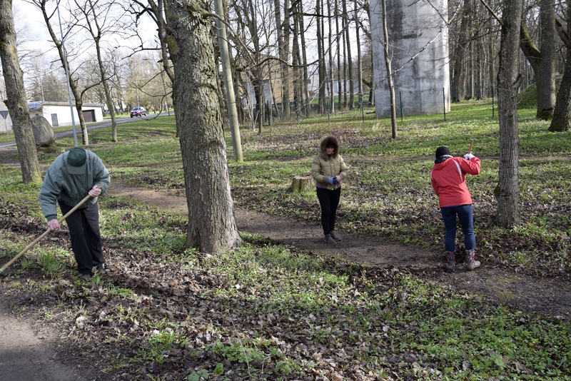 Rundāles novada Saulainē talkotāji vēl tikai sāk rosīties.
Autors: Ivars Bogdanovs