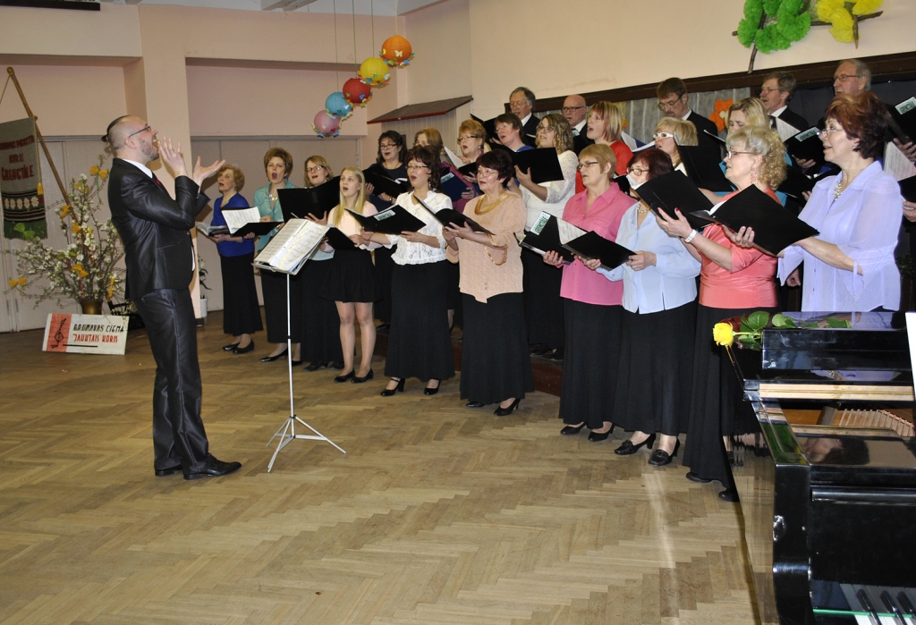 Kora «Grenctāle» diriģents Jānis Rotšteins.
Autors: Vilnis Auzāns