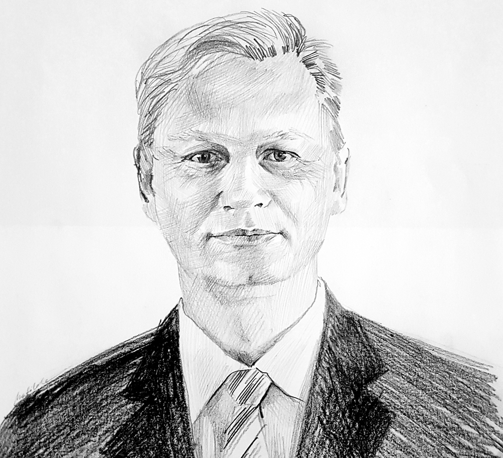 Aivars Mačeks, «Visu Latvijai!» – «Tēvzemei un Brīvībai»/LNNK un Latvijas Zemnieku savienības (NA/LZS) saraksta līderis.
Autors: Zīmējums – Laura Matilde Ikerte