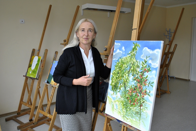 Mārītei Šulcei ir vēlme rast laiku arī pašai vairāk pievērsties gleznošanai.
Autors: Ivars Bogdanovs