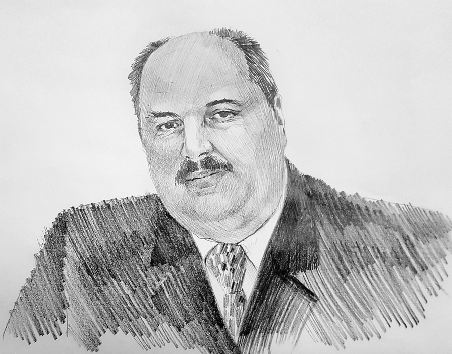 Andris Arcimovičs, «Saskaņas» Bauskas nodaļas vadītājs, saraksta līderis.
Autors: Zīmējums – Laura Matilde Ikerte