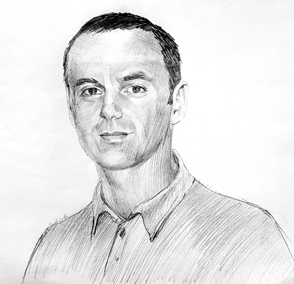 Juris Ludriķis, Latvijas reģionu apvienības saraksta līderis Iecavā.
Autors: Zīmējums – Laura Matilde Ikerte