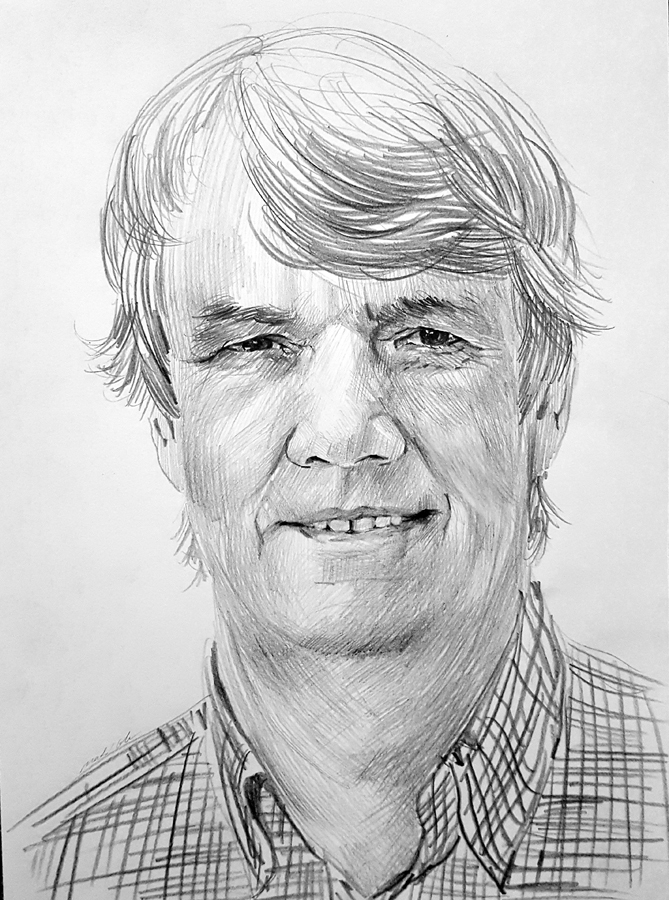 Andris Lisovskis, Latvijas Atdzimšanas partijas saraksta Vecumniekos līderis.
Autors: zīmējums – Laura Matilde Ikerte