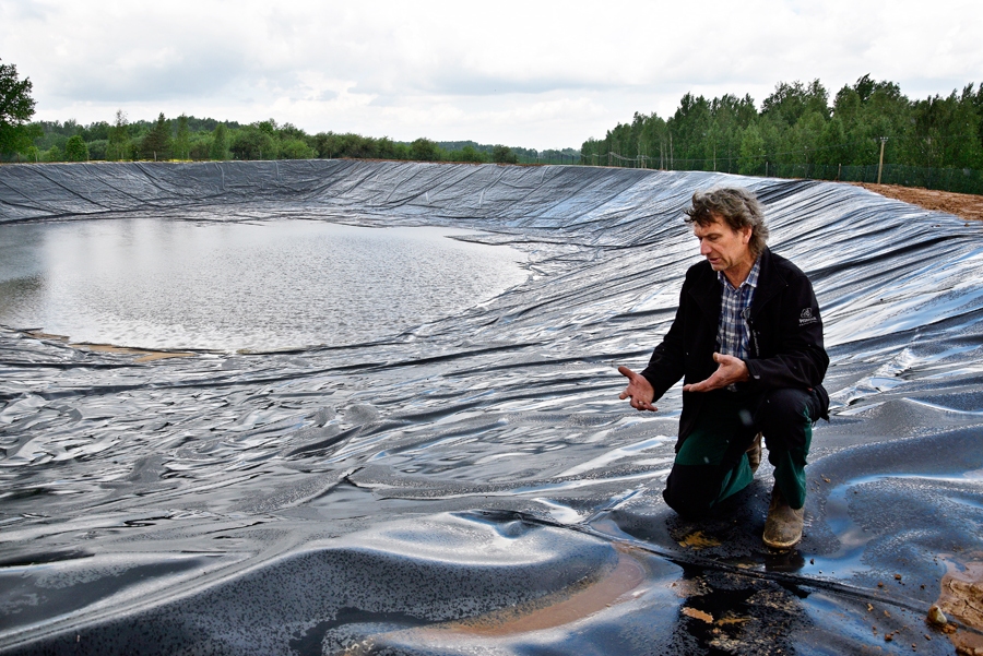 Krātuve, kurā pēc nodošanas ekspluatācijā un atļauju saņemšanas plānots iepildīt digestātu.
Autors: Ivars Bogdanovs