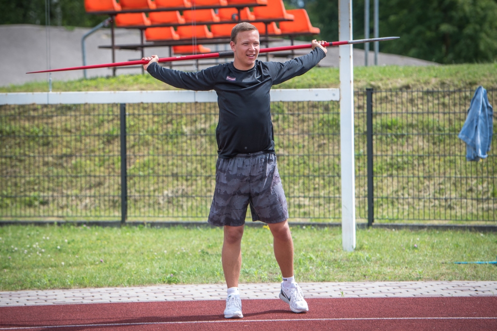Bauskas novada Bērnu un jaunatnes sporta skolas audzēknis Roberts Gļauda.
Autors: Zigismunds Zālmanis, athletics.lv.
