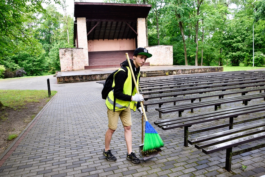 Gustavs Riekstiņš strādā jau otro vasaru.
Autors: Ivars Bogdanovs